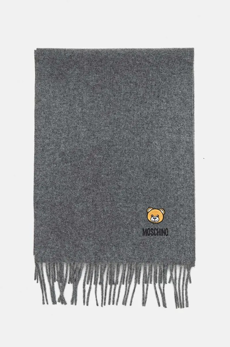 sciarpa in lana colore grigio M5783 50124 miniatura 2