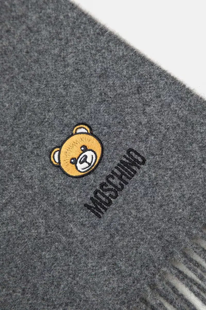 sciarpa in lana colore grigio M5783 50124 miniatura 3