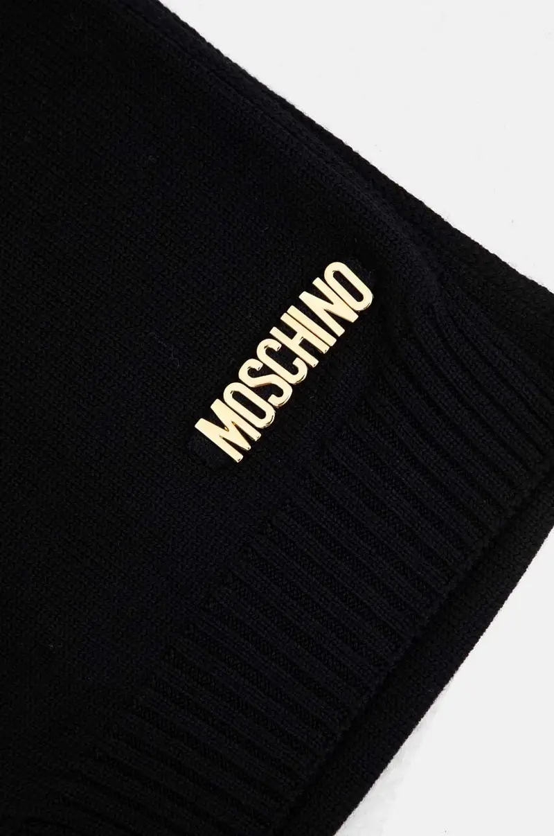 sciarpa in lana colore nero M2969 30785 miniatura 3