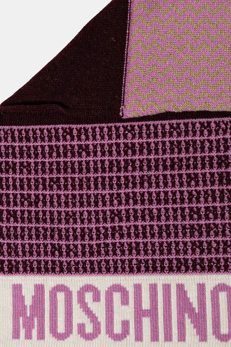 sciarpa in lana colore rosa M3337 30837 miniatura 2