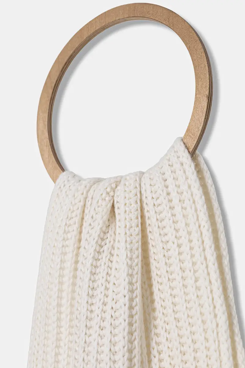 sciarpa in lana donna colore bianco M3340 30840 miniatura 2