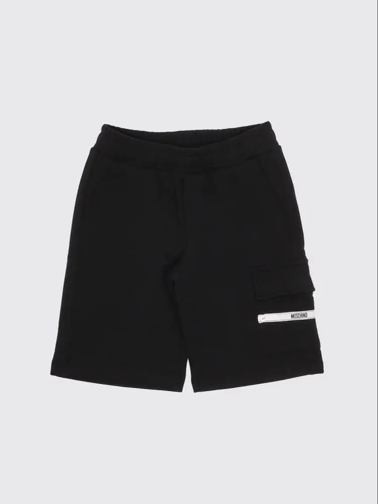 short nero bambino mini logo sul lato