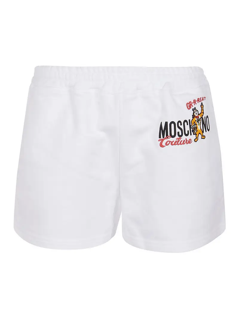 Shorts con stampa logo e tigre Kellogg's Bianco