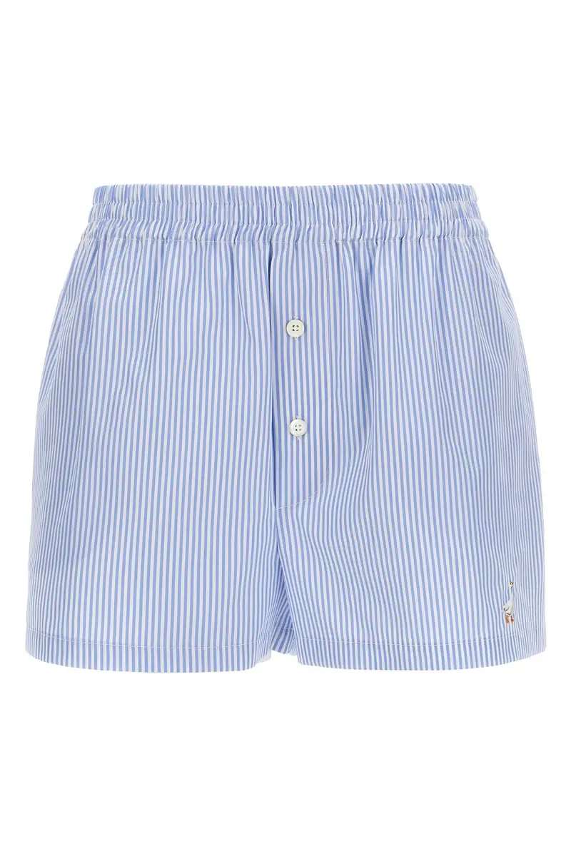 Shorts Popeline Azzurro
