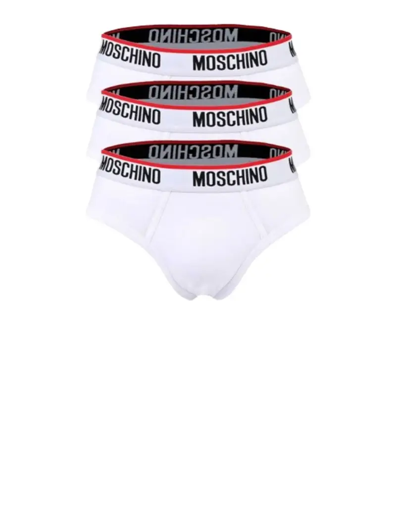 Moschino Slip Uomo Bianco 3839462