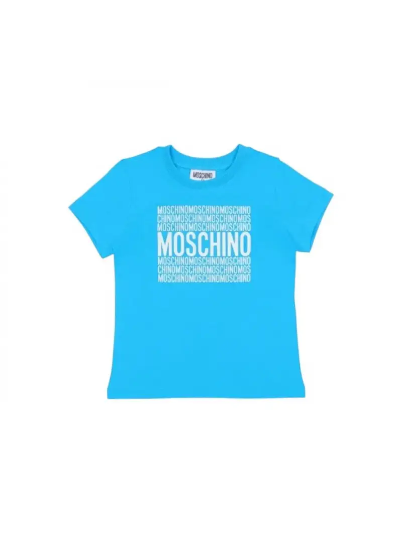Moschino T-shirt Bambino Turchese 3441818
