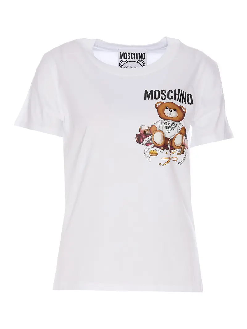 Moschino T-shirt Bianco 3259827