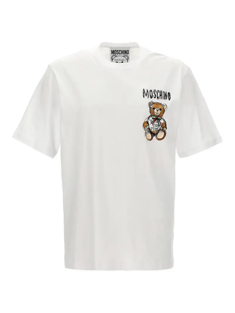 T-shirt Teddy darchivio Bianco