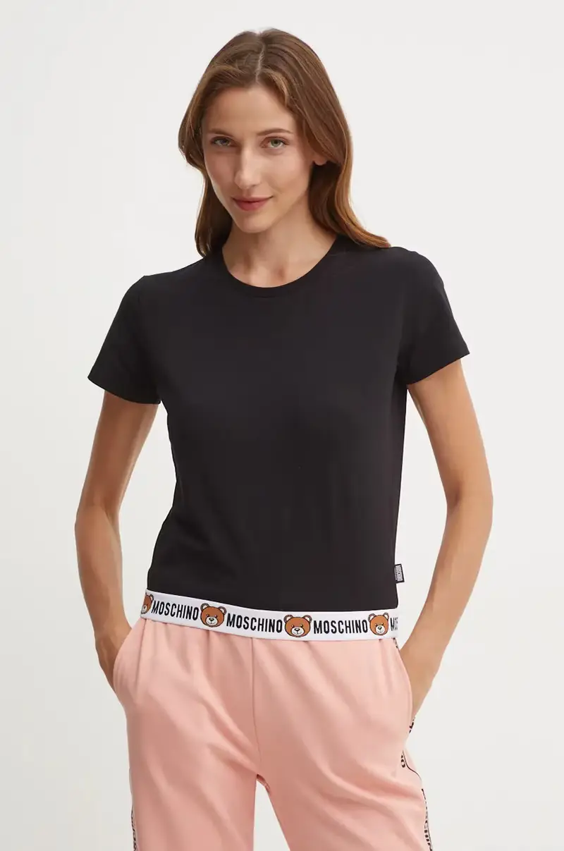 maglietta lounge Nero miniatura 4