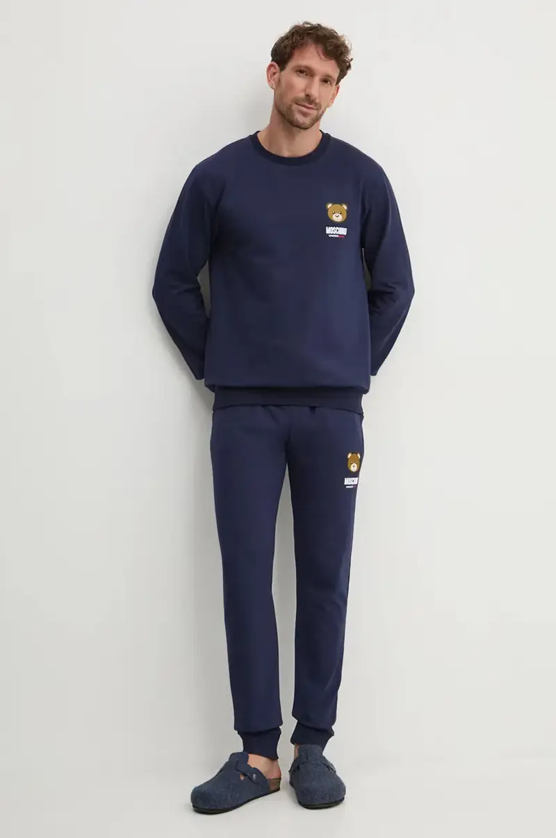 pantaloni lounge colore blu navy 68904413 miniatura 2