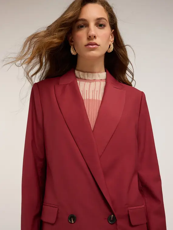 Motivi Blazer Donna Bordeaux 4246779 miniatura 3