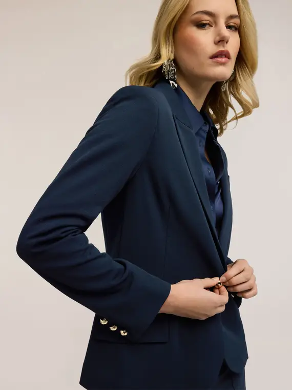 Motivi Blazer Donna Blu 4246773 miniatura 3