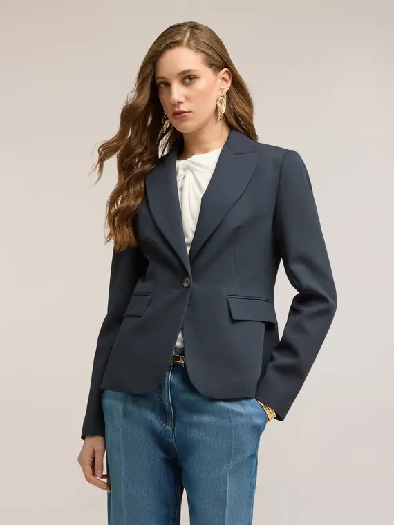 Motivi Blazer Donna Blu 4246776 miniatura 3