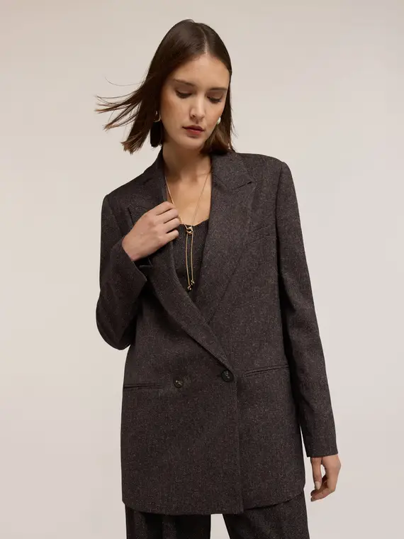 Motivi Blazer Donna Marrone 3851575 miniatura 3