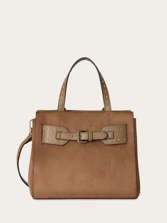 Borsa bauletto con fibbia Donna