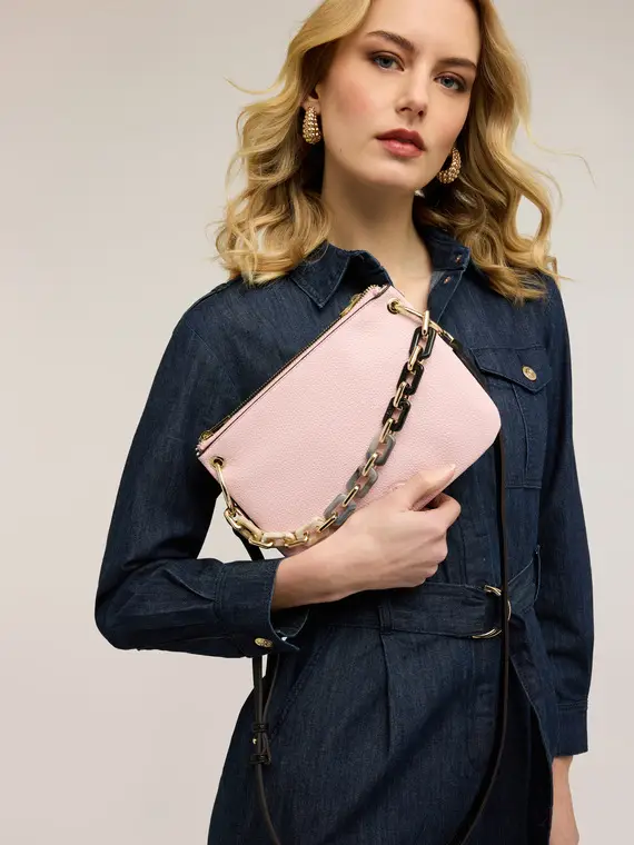 Borsa twins in tessuto coated Donna