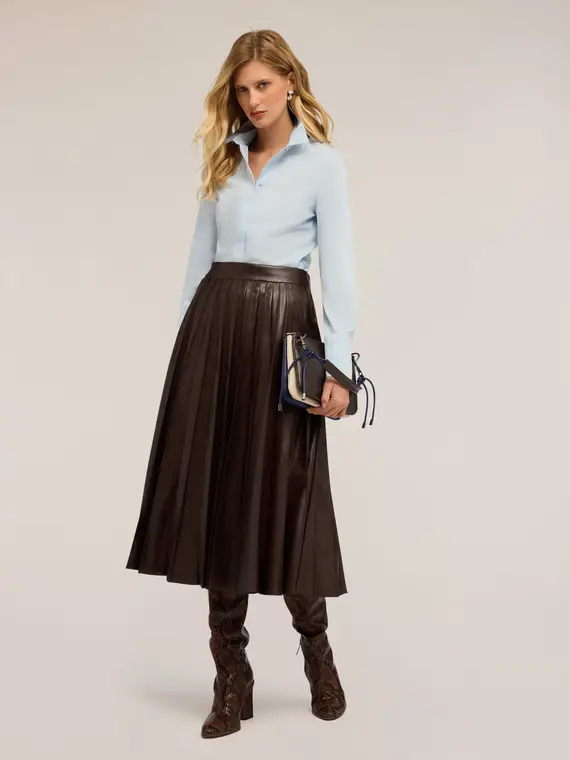 Camicia in popeline Donna, Azzurro