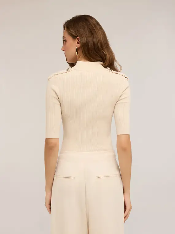 Motivi Cardigan Donna Beige 4324019 miniatura 2