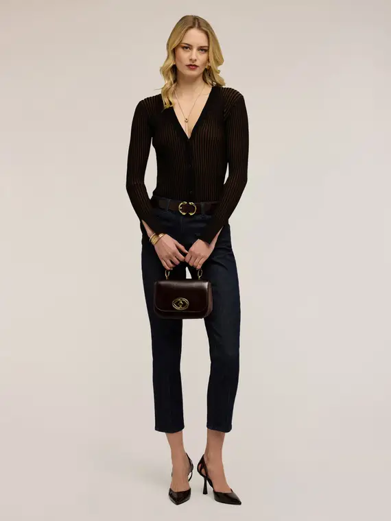 Motivi Cardigan Donna Marrone 4246679 miniatura 3