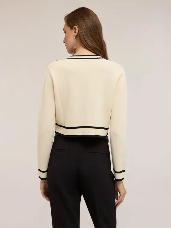 Motivi Cardigan Donna Bianco 2589829 miniatura 2