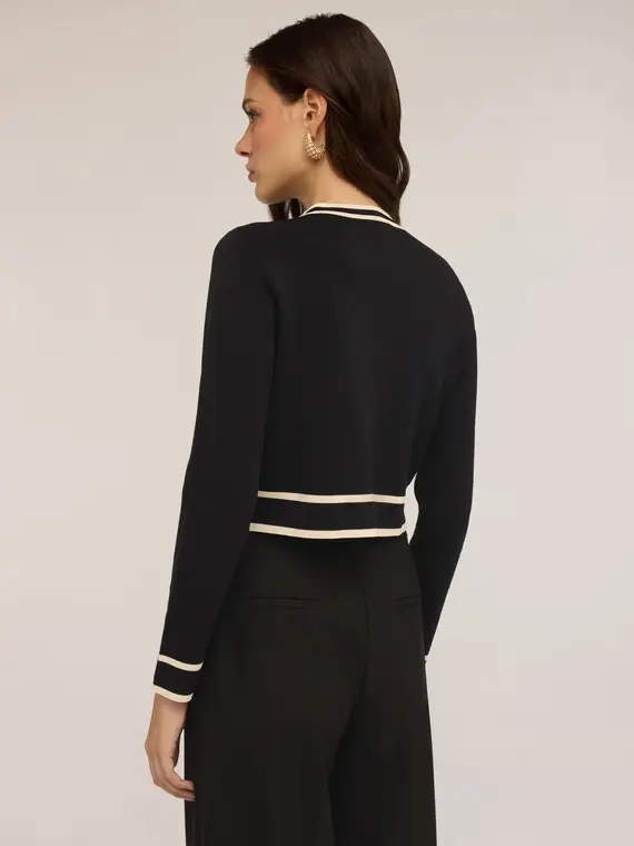Motivi Cardigan Donna Nero 2734225 miniatura 2
