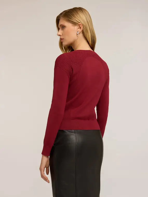 Motivi Cardigan Donna Bordeaux 3455260 miniatura 2