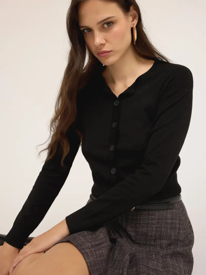 Motivi Cardigan Donna Nero 2262886