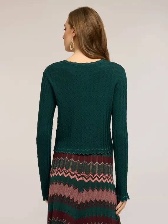 Motivi Cardigan Donna Verde 4346885 miniatura 2