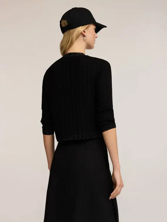 Motivi Cardigan Donna Nero 3243314 miniatura 2