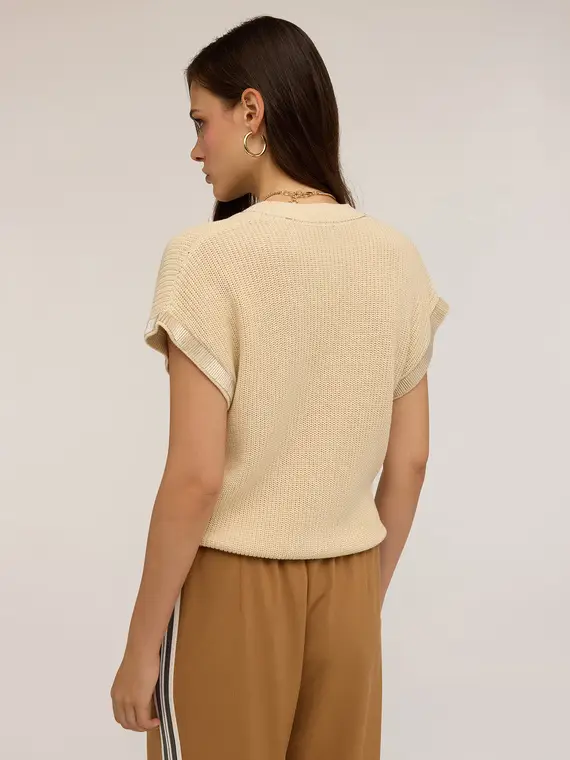 Motivi Cardigan Donna Beige 2656099 miniatura 2