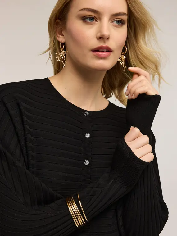 Motivi Cardigan Donna Nero 4346876 miniatura 3