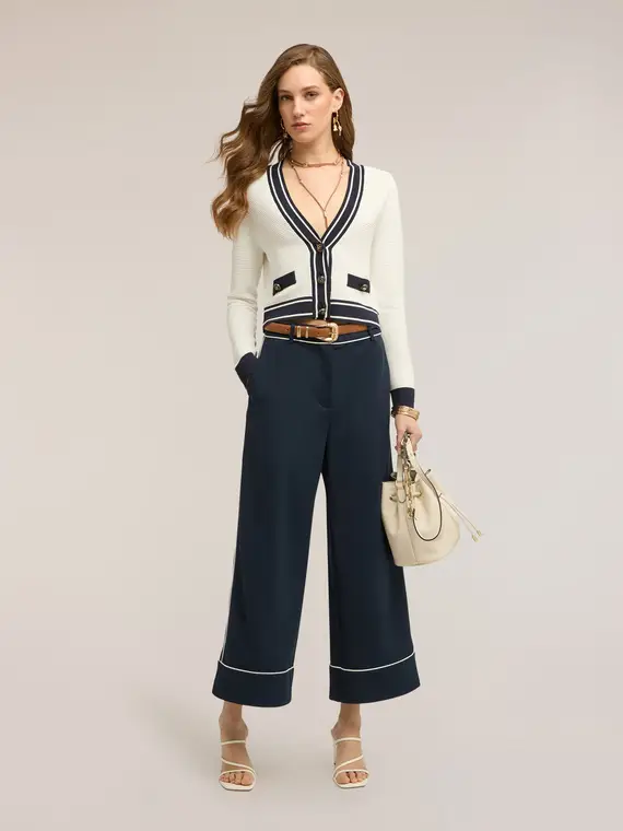 Motivi Cardigan Donna Bianco 4246672 miniatura 3