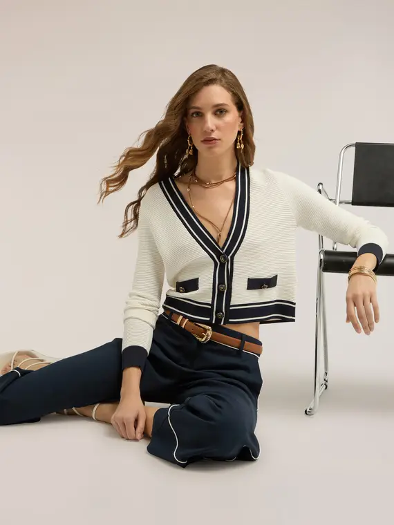 Motivi Cardigan Donna Bianco 4246672