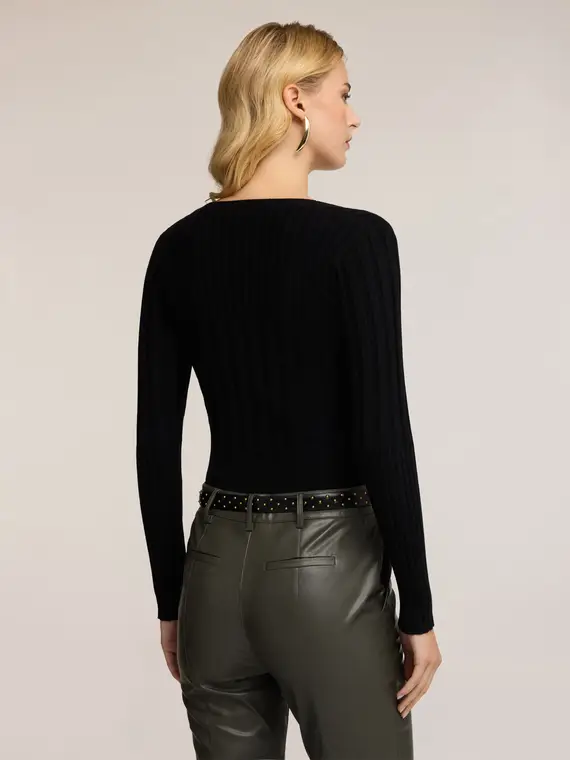 Motivi Cardigan Donna Nero 3243317 miniatura 2