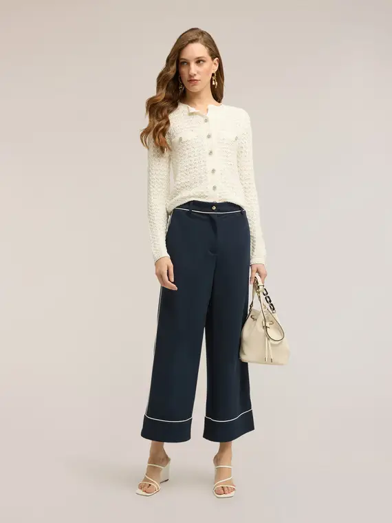 Motivi Cardigan Donna Bianco 4324000 miniatura 3