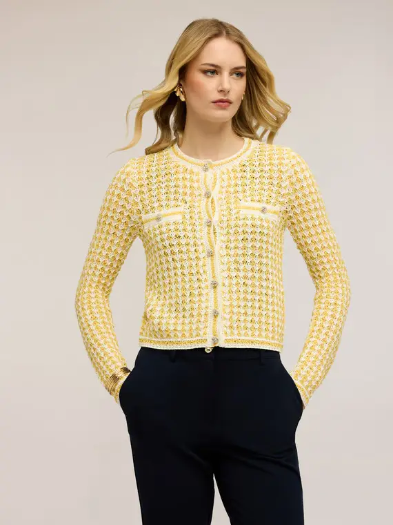 Motivi Cardigan Donna Giallo 4246668