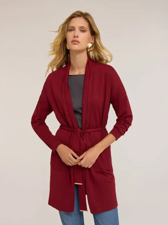 Motivi Cardigan Donna Bordeaux 2471304 miniatura 3