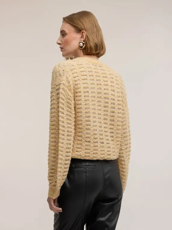 Motivi Cardigan Donna Beige 3529024 miniatura 3