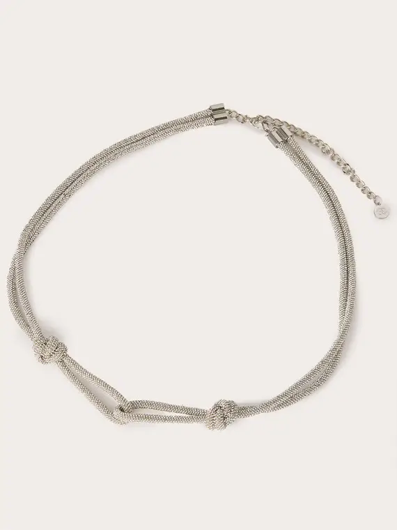 Cintura gioiello con nodi Donna, Argento