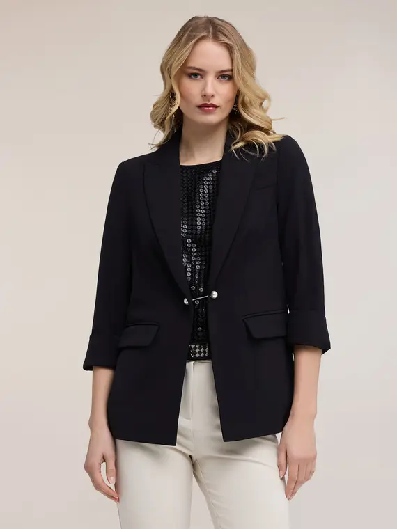 Motivi Blazer Donna Nero 4324084 miniatura 3