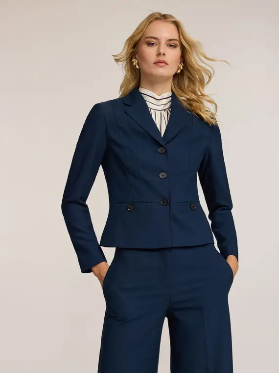 Giacca blazer corta Donna, Blu