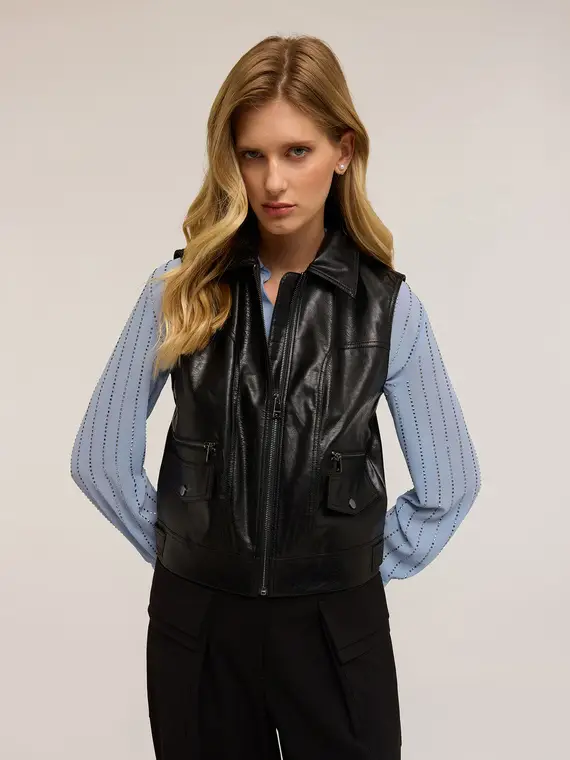 Motivi Gilet Donna Nero 4246796 miniatura 3