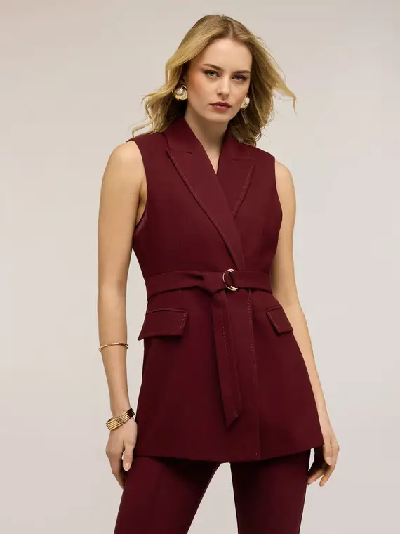 Motivi Gilet Donna Bordeaux 4246636 miniatura 3