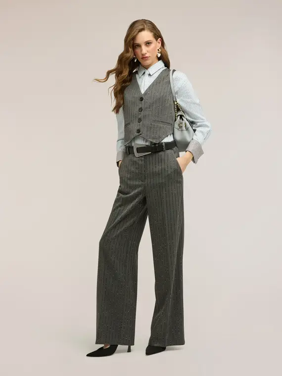 Motivi Gilet Donna Grigio 4323993 miniatura 3