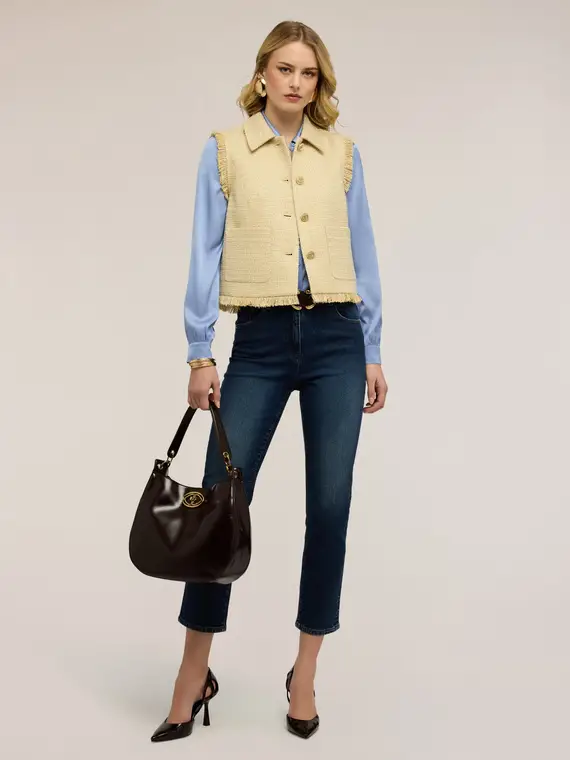 Motivi Gilet Donna Giallo 4246639 miniatura 3