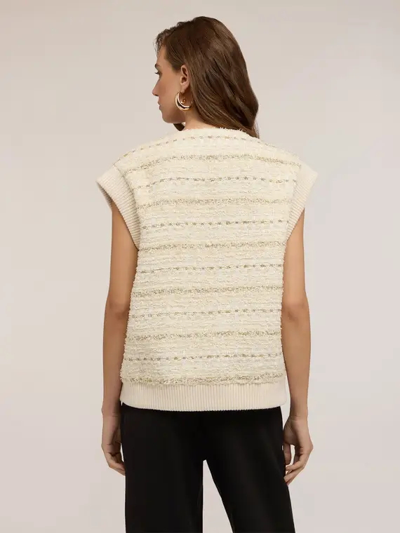 Motivi Gilet Donna Beige 2850639 miniatura 2