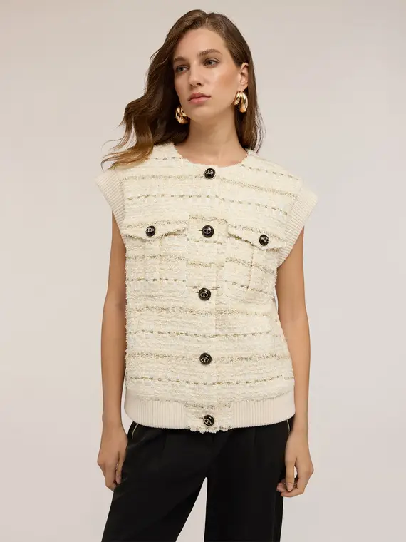 Motivi Gilet Donna Beige 2850639