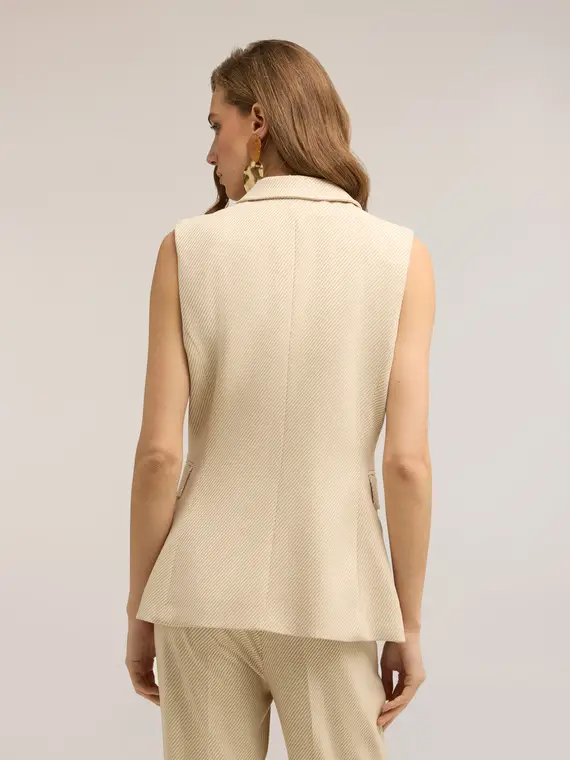 Motivi Gilet Donna Beige 4246640 miniatura 2