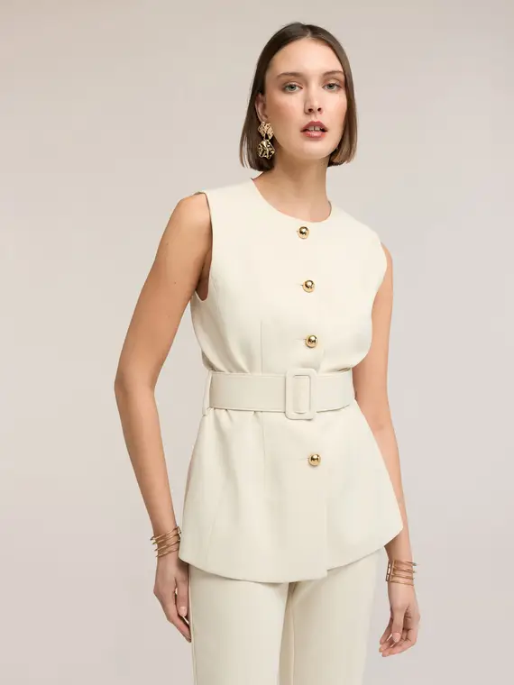 Motivi Gilet Donna Beige 4246638