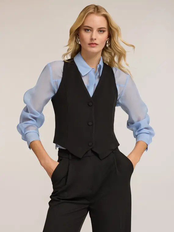 Motivi Gilet Donna Nero 2811412 miniatura 3